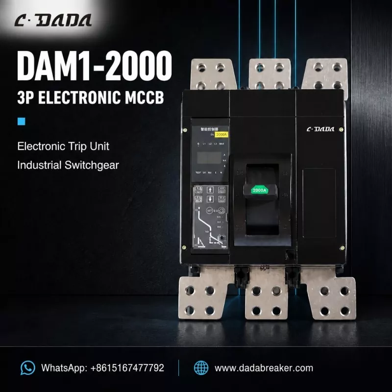 DAM1-2000 3P Elektroonik ah MCCB ee Wershadaha Beddelashada | CADDA Koronto